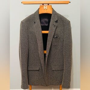 Zara Gray Herringbone Sport Coat